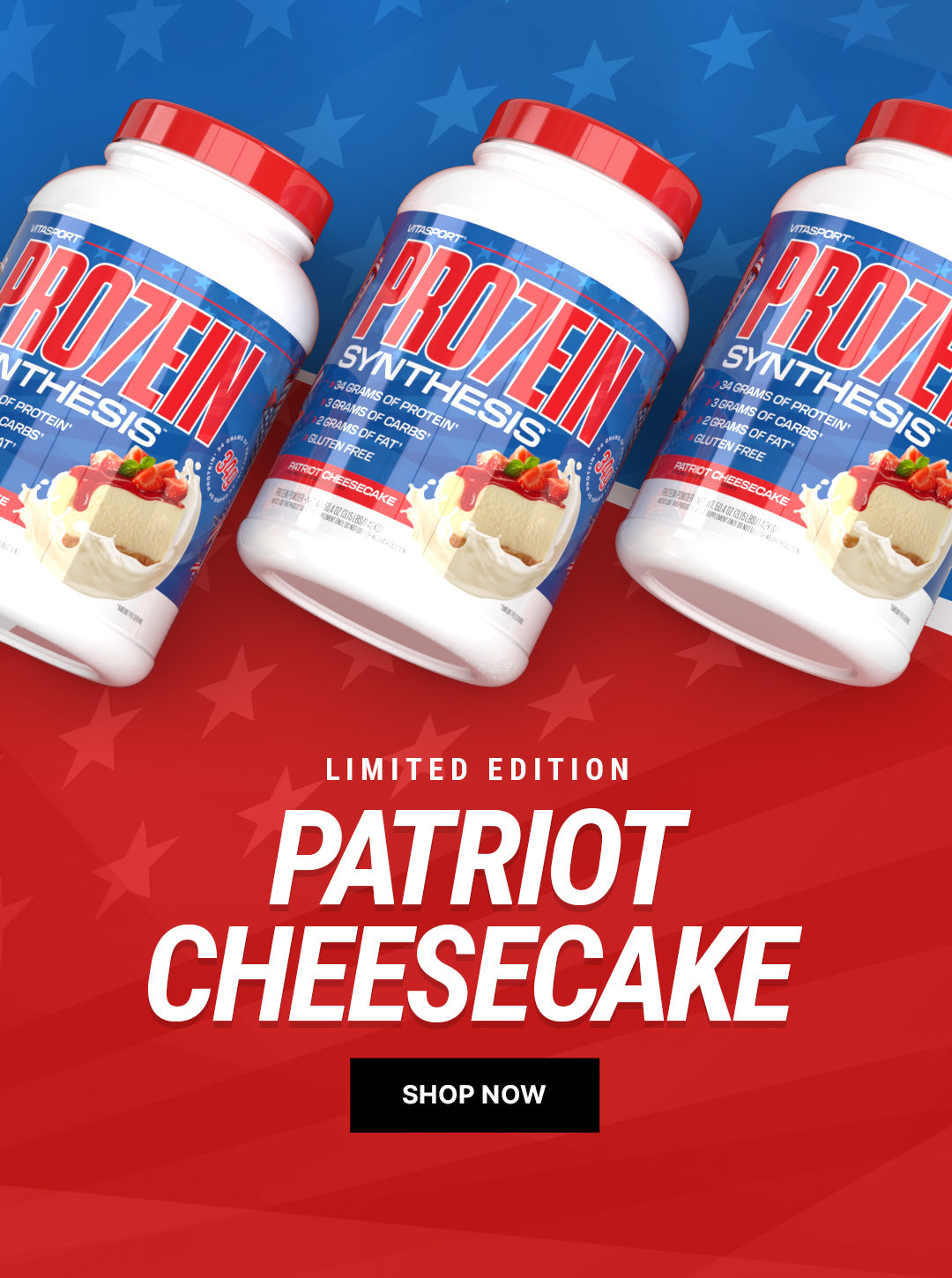 PRO7EIN Patriot Cheesecake